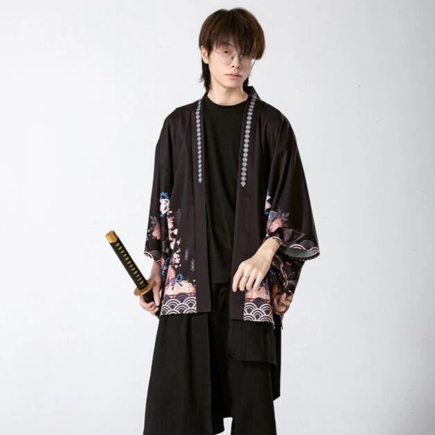 Apparel Legendary Japanese Royal Samurai Print Kimono 4 Apparel Legendary Japanese Royal Samurai Print Kimono - Image 2