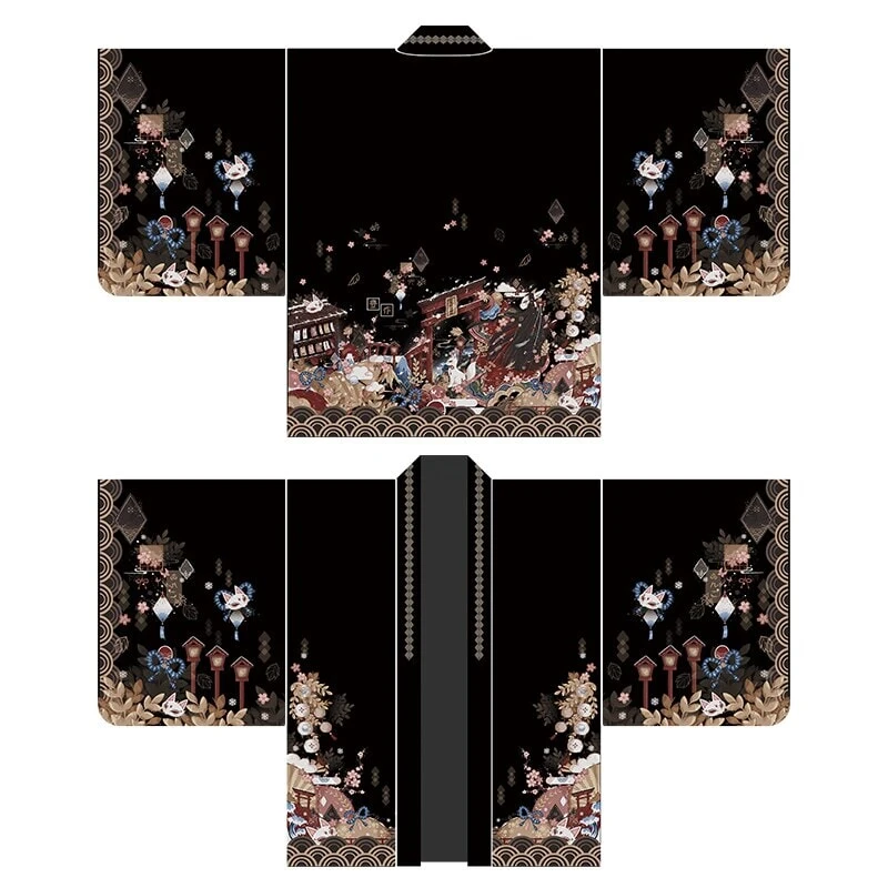 Apparel Legendary Japanese Royal Samurai Print Kimono 6 Apparel Legendary Japanese Royal Samurai Print Kimono - Image 4