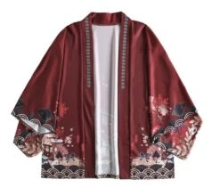 Apparel Legendary Japanese Royal Samurai Print Kimono 27 Apparel Legendary Japanese Royal Samurai Print Kimono -Kawaii Store kawaiies plushies plush softtoy legendary japanese royal samurai print kimono kimono red 861807