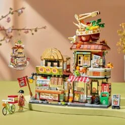 Lemon Tea & Noodle Shop Micro Building Sets -Kawaii Store kawaiies plushies plush softtoy lemon tea noodle shop micro building sets new build it 126670