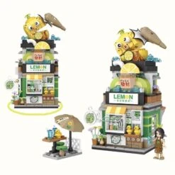 Lemon Tea & Noodle Shop Micro Building Sets -Kawaii Store kawaiies plushies plush softtoy lemon tea noodle shop micro building sets new build it 952255