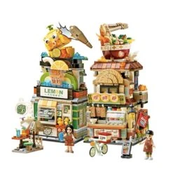 Lemon Tea & Noodle Shop Micro Building Sets -Kawaii Store kawaiies plushies plush softtoy lemon tea noodle shop micro building sets new build it both sets no box 395016