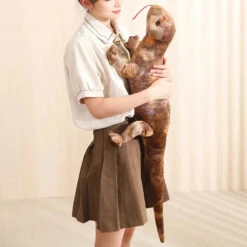 Lifelike Orange Green Brown Lizard Plushie -Kawaii Store kawaiies plushies plush softtoy lifelike orange green brown lizard plushie soft toy brown 60cm 100721