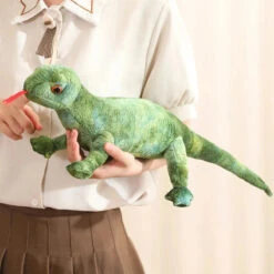 Lifelike Orange Green Brown Lizard Plushie