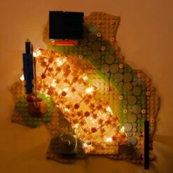 Light Up Japanese Hakone Sakura Tree Tunnel Building Sets -Kawaii Store kawaiies plushies plush softtoy light up japanese hakone sakura tree tunnel build it 999086