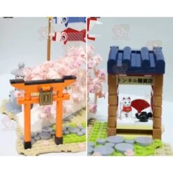 Light Up Japanese Hakone Sakura Tree Tunnel Building Sets -Kawaii Store kawaiies plushies plush softtoy light up japanese hakone sakura tree tunnel new build it 817873