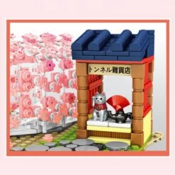 Light Up Japanese Hakone Sakura Tree Tunnel Building Sets -Kawaii Store kawaiies plushies plush softtoy light up romance on japanese hakone sakura tunnel new build it 410701