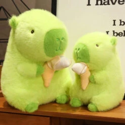 Lime Green Capybara Banana Plush -Kawaii Store kawaiies plushies plush softtoy lime green capybara banana plush soft toy 140545