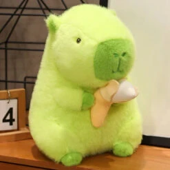 Lime Green Capybara Banana Plush -Kawaii Store kawaiies plushies plush softtoy lime green capybara banana plush soft toy 22cm 982750