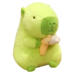 Lime Green Capybara Banana Plush -Kawaii Store kawaiies plushies plush softtoy lime green capybara banana plush soft toy 413695