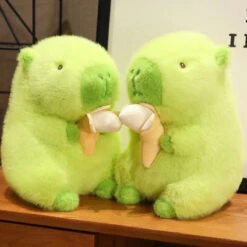 Lime Green Capybara Banana Plush -Kawaii Store kawaiies plushies plush softtoy lime green capybara banana plush soft toy 464946