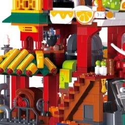 Lion Dance Street Truck Food Stall Micro Building Set -Kawaii Store kawaiies plushies plush softtoy lion dance street truck food stall nano building set new build it 777185