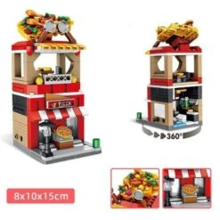 Little London City Mall Building Blocks -Kawaii Store kawaiies plushies plush softtoy little london city mall building blocks build it pizza 260 pcs 606082