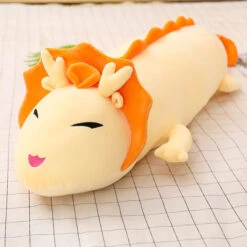 Little Long Dragon Plushie -Kawaii Store kawaiies plushies plush softtoy little long dragon soft toy orange 59in 150cm 612886