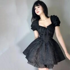 Apparel Lolita Black Mini Tutu Dress
