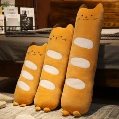 Long Baguette Cute Cat Bread Plushie -Kawaii Store kawaiies plushies plush softtoy long baguette cute cat bread plushie soft toy 100cm 453361