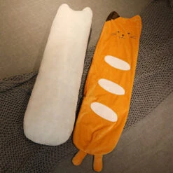 Long Baguette Cute Cat Bread Plushie -Kawaii Store kawaiies plushies plush softtoy long baguette cute cat bread plushie soft toy 724415