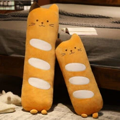 Long Baguette Cute Cat Bread Plushie -Kawaii Store kawaiies plushies plush softtoy long baguette cute cat bread plushie soft toy 982597