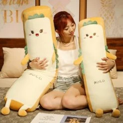 Long Burrito Wrap Bread Plushie -Kawaii Store kawaiies plushies plush softtoy long burrito wrap bread plushie new soft toy 446789