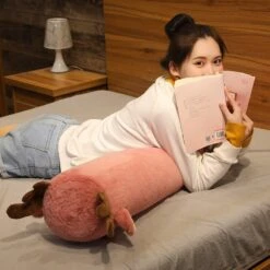 Long Fluffy Animal Body Pillow Plushies -Kawaii Store kawaiies plushies plush softtoy long fluffy animal body pillows new soft toy 148773