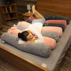 Long Fluffy Animal Body Pillow Plushies -Kawaii Store kawaiies plushies plush softtoy long fluffy animal body pillows new soft toy 512113