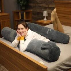 Long Fluffy Animal Body Pillow Plushies -Kawaii Store kawaiies plushies plush softtoy long fluffy animal body pillows new soft toy 808453