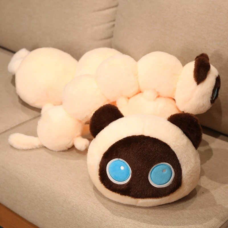Long Fluffy Cat Caterpillar Plushies 10 Long Fluffy Cat Caterpillar Plushies - Image 8