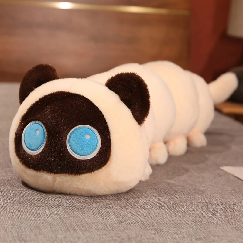Long Fluffy Cat Caterpillar Plushies 5 Long Fluffy Cat Caterpillar Plushies - Image 3