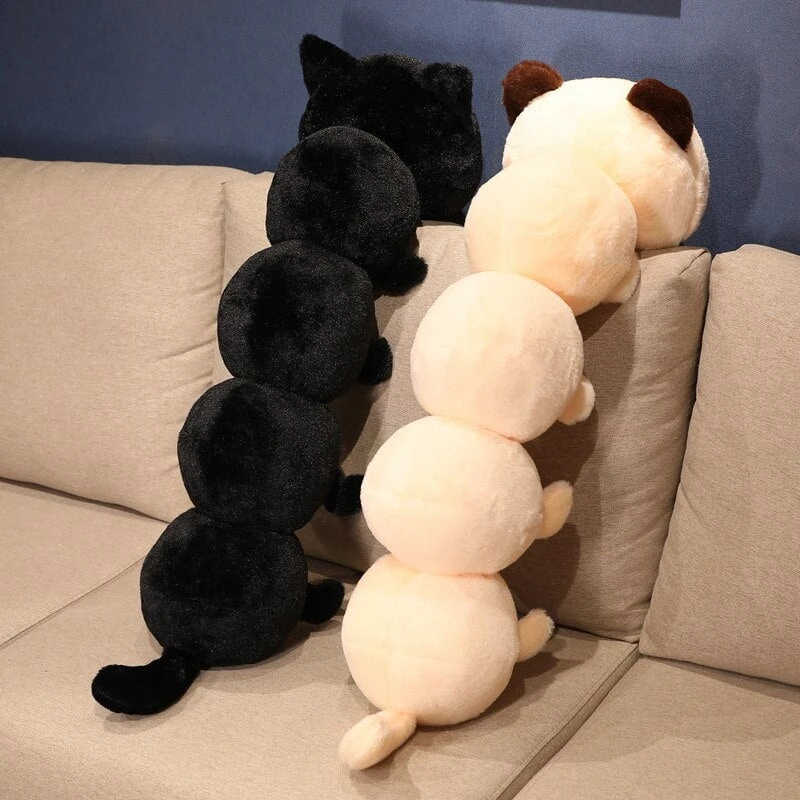 Long Fluffy Cat Caterpillar Plushies 6 Long Fluffy Cat Caterpillar Plushies - Image 4
