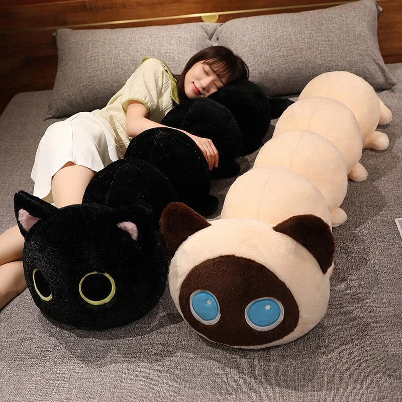 Long Fluffy Cat Caterpillar Plushies 14 Long Fluffy Cat Caterpillar Plushies - Image 12