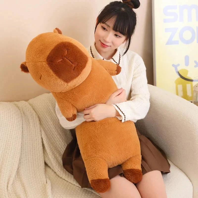 Long Fluffy Cute Capybara Plushies 4 Long Fluffy Cute Capybara Plushies - Image 2