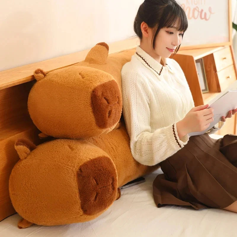Long Fluffy Cute Capybara Plushies 3 Long Fluffy Cute Capybara Plushies