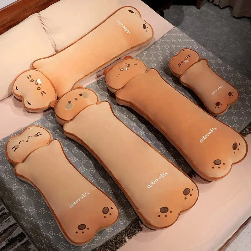 Long Kawaii Cat Bear Bread Plushies 12 Long Kawaii Cat Bear Bread Plushies - Image 10