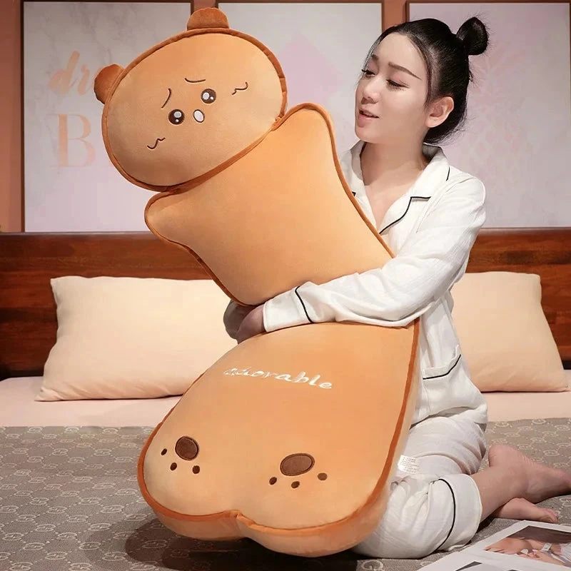 Long Kawaii Cat Bear Bread Plushies 5 Long Kawaii Cat Bear Bread Plushies - Image 3