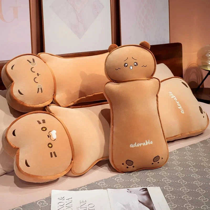 Long Kawaii Cat Bear Bread Plushies 4 Long Kawaii Cat Bear Bread Plushies - Image 2