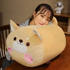 Long Kawaii Shiba Inu Cat Pillow Plush -Kawaii Store kawaiies plushies plush softtoy long kawaii shiba inu cat pillow plush soft toy 443346
