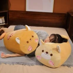 Long Kawaii Shiba Inu Cat Pillow Plush -Kawaii Store kawaiies plushies plush softtoy long kawaii shiba inu cat pillow plush soft toy 878226