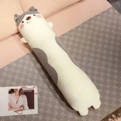 Long Kawaii Snuggly Dog Plushies -Kawaii Store kawaiies plushies plush softtoy long kawaii snuggly dog plushies soft toy spotty gray 27in 70cm 947452
