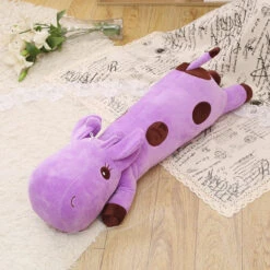 Long Giraffe Snuggle Buddies -Kawaii Store kawaiies plushies plush softtoy long lollipop snuggle buddies new soft toy 41in 105cm plumpee 833764