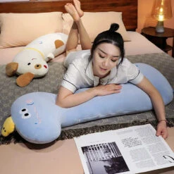 Long Pancake Dino Dog Crocodile Giraffe Pillow Plush -Kawaii Store kawaiies plushies plush softtoy long pancake dino dog crocodile giraffe pillow plush soft toy 585248