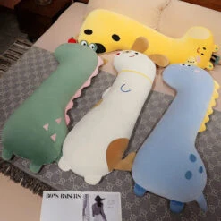 Long Pancake Dino Dog Crocodile Giraffe Pillow Plush -Kawaii Store kawaiies plushies plush softtoy long pancake dino dog crocodile giraffe pillow plush soft toy 831223