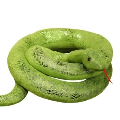 Long Shiny Snake Plushies -Kawaii Store kawaiies plushies plush softtoy long shiny snake plushies soft toy green 118in 300cm 773120
