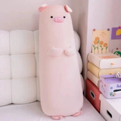 Long Snuggle Buddies Capybara Alpaca Pig Plushie -Kawaii Store kawaiies plushies plush softtoy long snuggle buddies capybara alpaca pig plushie soft toy pig 70cm 147244