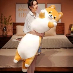 Long Snuggle Shiba Buddy Plushies -Kawaii Store kawaiies plushies plush softtoy long snuggle shiba buddy plushies soft toy 121747