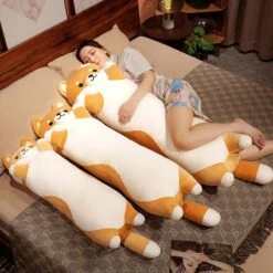 Long Snuggle Shiba Buddy Plushies -Kawaii Store kawaiies plushies plush softtoy long snuggle shiba buddy plushies soft toy 161444
