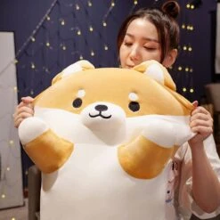 Long Snuggle Shiba Buddy Plushies -Kawaii Store kawaiies plushies plush softtoy long snuggle shiba buddy plushies soft toy 232361