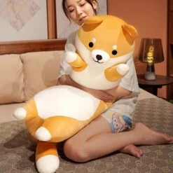 Long Snuggle Shiba Buddy Plushies -Kawaii Store kawaiies plushies plush softtoy long snuggle shiba buddy plushies soft toy 703517