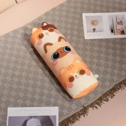 Long Snuggle Stacked Cats Plushie -Kawaii Store kawaiies plushies plush softtoy long snuggle stacked cats plushie soft toy 27in 70cm 197832