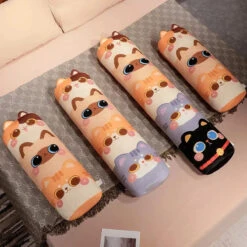 Long Snuggle Stacked Cats Plushie -Kawaii Store kawaiies plushies plush softtoy long snuggle stacked cats plushie soft toy 990502