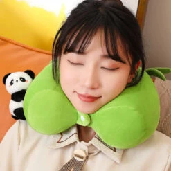 Long Snuggly Bamboo Panda Plushie -Kawaii Store kawaiies plushies plush softtoy long snuggly bamboo panda plushie soft toy neck pillow 730135